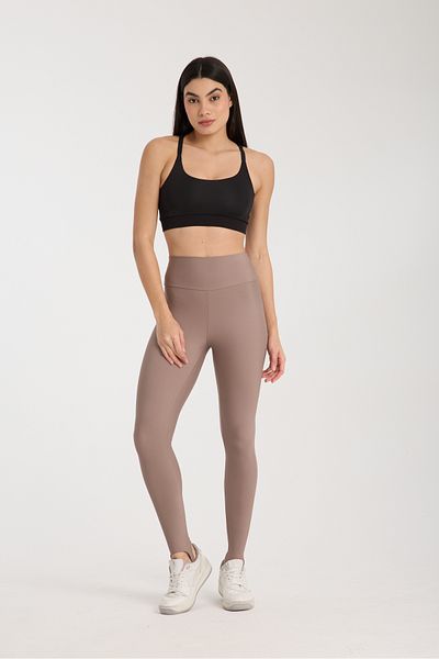 MRS.MODA Women's Dark Mink Colored High Waist High Waist Tights