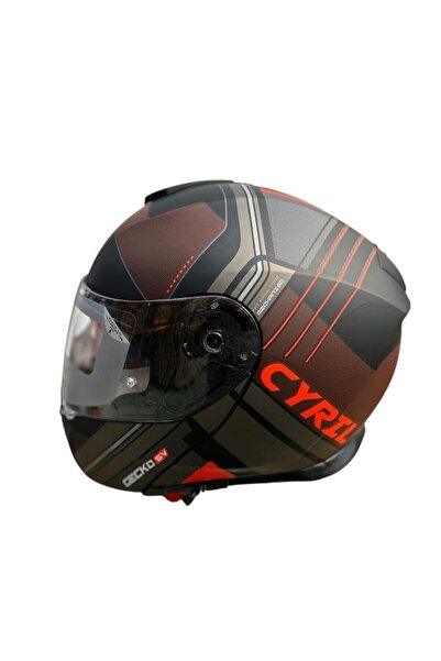 CYRIL HELMETS CYRIL KASK FU403SV GECKO SV EPIC B5 MAT FLOUR KIRMIZI M