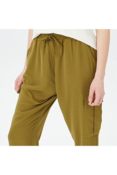 Nautica Kadın Yeşil Relaxed Fit Pantolon