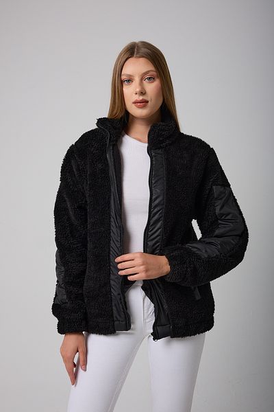 Royalside Sports Women's Black Windproof Welsoft Couple Winter Sports Coat