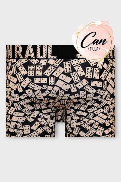 Juan Raul Domino Patterned Men's Boxers - Db235