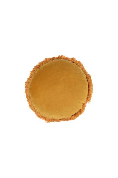 Homelux Anya Decorative Pillow, 40 Cm, Velvet Front Cover, Ochre