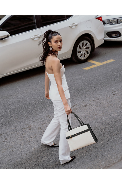 Nautica Beige-Black Women's Shoulder Bag Cn7239T