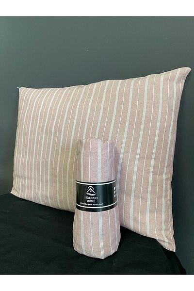 SERENART HOME King Size Elastic Sheet Set |   Cotton |   2 Pillow Cases |   180 X 200