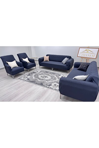 uzhanem Еластичний жакардовий бавовняний чохол для дивана - комплект 3+2+1+1, з еластичною гумкою