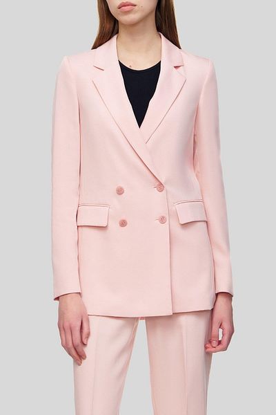 HUGO Women's Double Breasted Jacket Pink