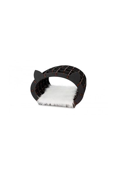 ROKR 3D Puzzle, Black Cat House with White Fur, EWA, Wood, 152 Pieces.