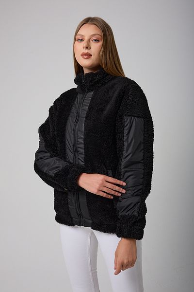 Royalside Sports Women's Black Windproof Welsoft Couple Winter Sports Coat