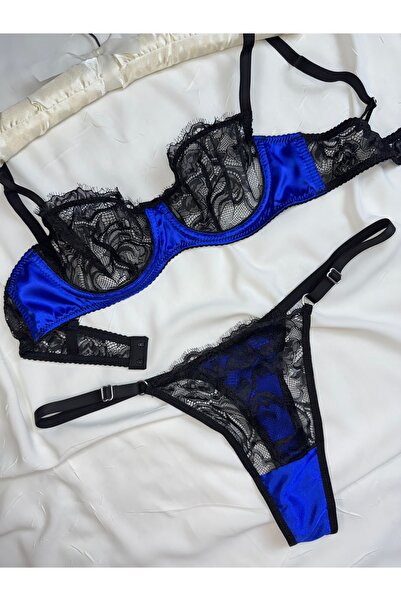 ROZENİN LINGERIE Σετ Bralet με λεπτομέρεια από σατέν χωρίς καπάκι