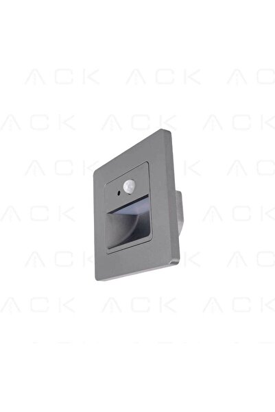 ACK 1W BEYAZ SENSÖRLÜ MERDİVEN KORİDOR ARMATÜRÜ (ANTRASİT KASA)