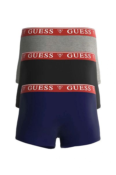Guess Brian Hero Boxer Trunk 3 Pack Men's Gray Boxer U97G01Kcd31-He90
