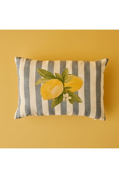 Bella Maison Husă de pernă 100% bumbac cu imprimeu Lemoncello Albastru (35x50 cm)