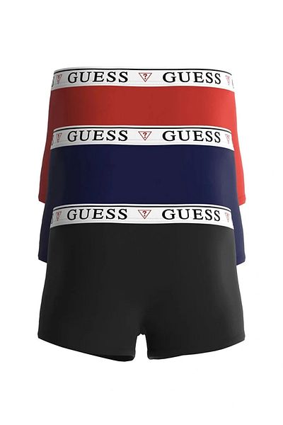 Guess Brian Hero Boxer Trunk 3 Pack Men's Multicolor Boxers U97G01Kcd31-Fq90