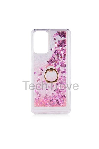 TechTrove Samsung Galaxy A72 Kılıf Simli Sıvılı Tasarım Kamera Koruma Çıkıntı...