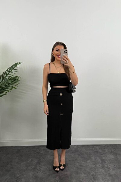 Fiori Skirt with Buckle Detail