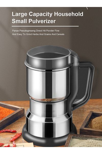 ET-LIFE Coffee Grinder with 6-Blade Stainless Steel Bowl - Grinds Coffee, Spices, and Fruits