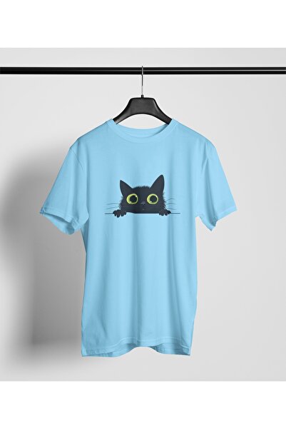 Butik МОМИЧЕ/ЖЕНА/МАЙКА КОТКА - ТРИКО С КРЪГЛА ЯКА И КЪСИ РЪКАВИ С ТРАНСФЕРЕН ПЕЧАТ