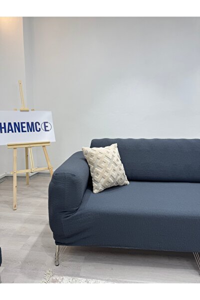 HaNemCe Jakarli 3kişilik Koltuk Örtüsü , Çekyat Kanepe Kılıfı Antrasit (ÜRÜN İÇERİĞİ 1ADET)