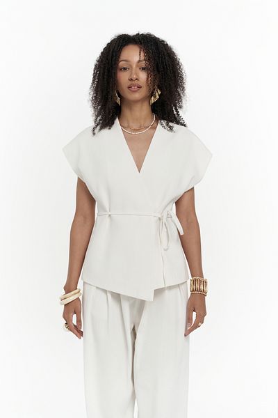 BOHEMAİ Sorrenio Ecru Vest Pants Set
