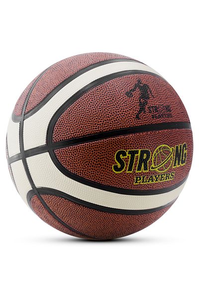 Telvesse Basketball Ball X-Super Indoor Outdoor Dark Brown Number 7