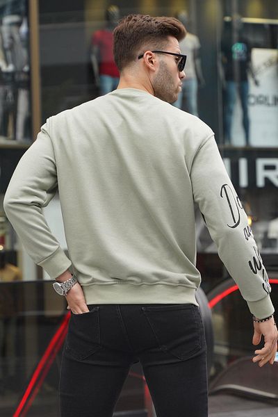 Madmext Φούτερ με λαιμόκοψη Mint Green 6156