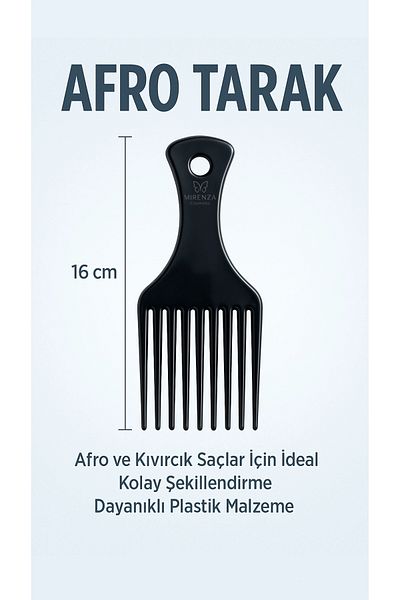 Nano Absolute Afro Comb for Beard and Hair |   Hair Lightening Comb |   Curly and Wavy Hair Lightener