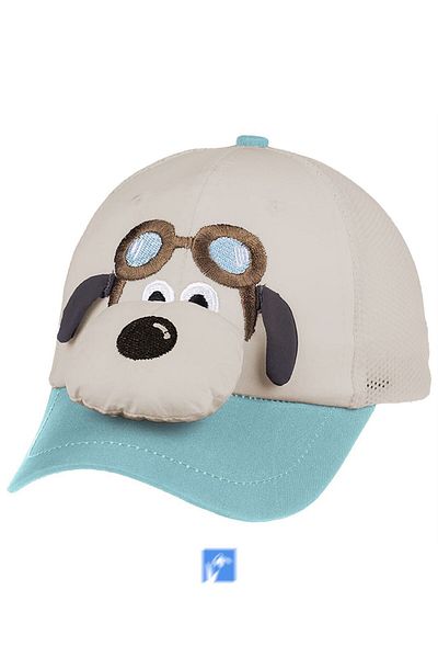 Kardelen Butik Denizli 100% Cotton Baby Boy Back Mesh Hat (1-3 Years) (48 cm)
