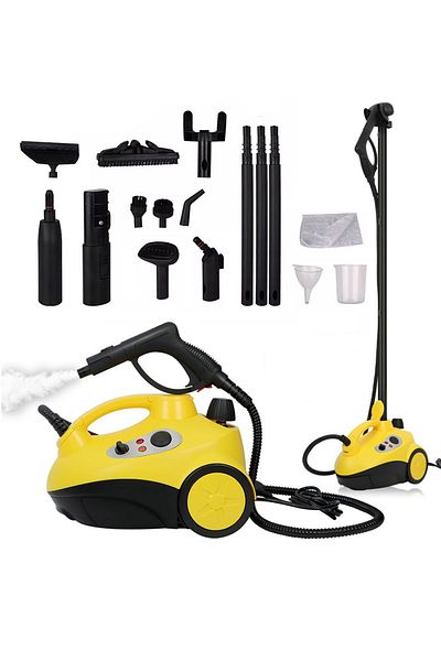 ET-LIFE Steam Cleaner, 2000W Steam Mop, 4 Bar Steam Pressure, 1.5 Liter Tank Capacity