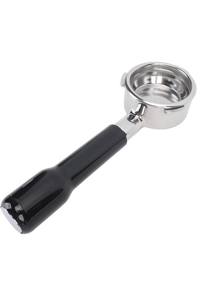 COOYA 58mm Bottomless Portafilter, 3 Ears Stainless Steel, Naked Portafilter with Filter Basket