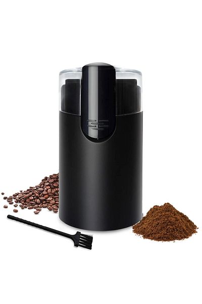 ET-LIFE Electric Coffee Grinder - One-Touch Spice Grinder with Durable Stainless Steel Blades