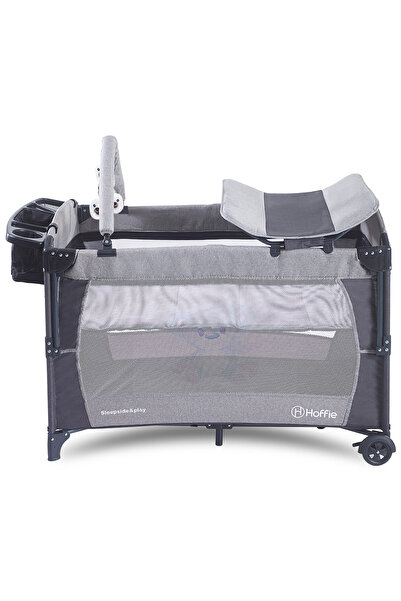 Hoffie Sleep Side Play Anne Yanı Park Yatak Sallanır Cibinlikli Oyun Parkı Beşik 70X110 Cm +Yatak
