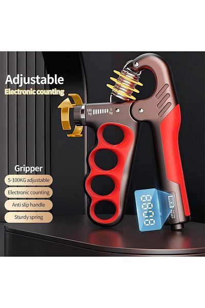 COOYA Intelligent Counting Grip, Adjustable Resistance 5-100kg, for Hand Rehabilitation Exercising