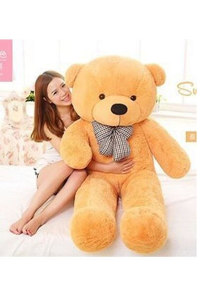 Özgüner Oyuncak 140 Cm Big Teddy Bear with Bow Tie (100% Domestic)