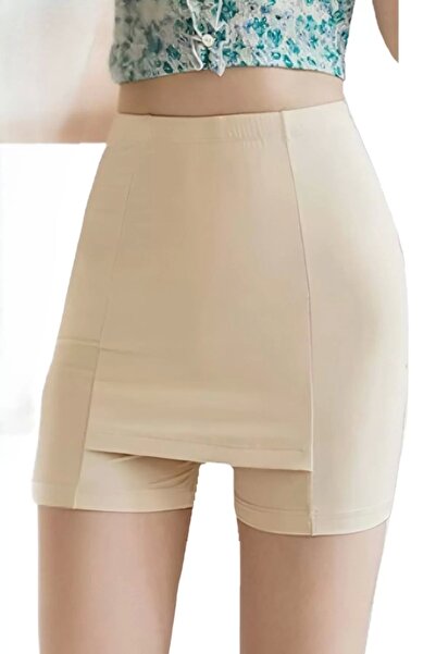 Genel Markalar Çift Katmanlı Etek Altı Şort