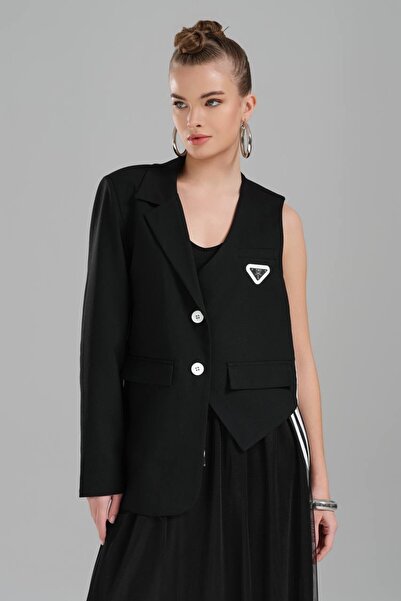 tw3 Jachetă blazer cu design special cu detaliu în dungi pentru femei