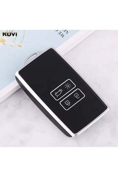 YıldızTuning Dacia Duster Sandero 3 Stepway Key Case Black-Silver