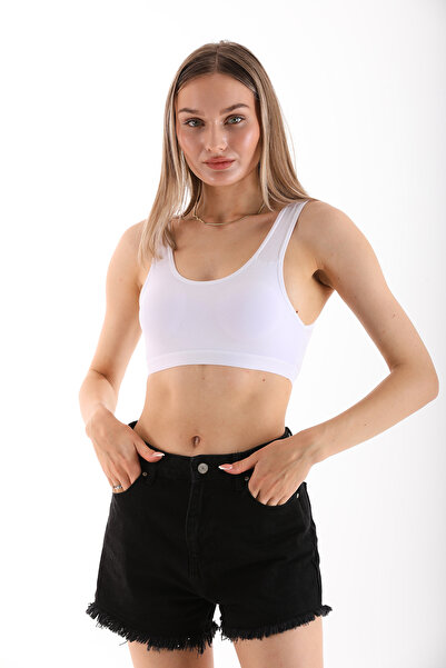 MissPrive Miss Prive Women's Bustier Single Jersey Combed Wide Straps Crop 210