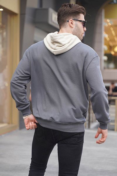 Madmext Φούτερ με καπνιστή κουκούλα 6022