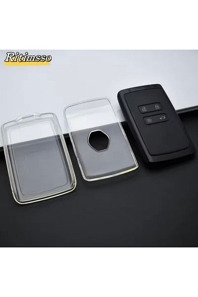 YıldızTuning Transparent Key Case Cover for Renault Austral Duster Captur Kadjar Kaleos