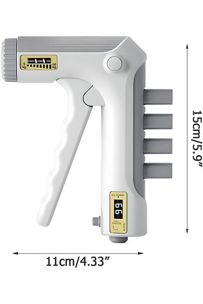 COOYA Hand Grip Strengthener, With Counter For 11-132Lb Muscle Training Injury Recover, White