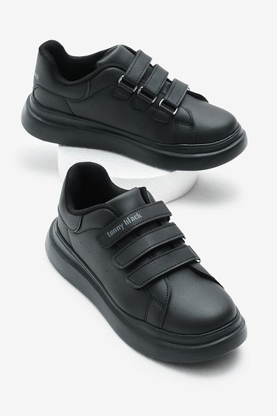 Tonny Black Παιδικά Unisex Μαύρα Αθλητικά Παπούτσια Eva Faylon Σόλα Τρεις Velcro