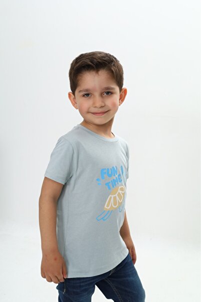 Toontoy Tricou pentru băiat Turtle in Water cu imprimeu