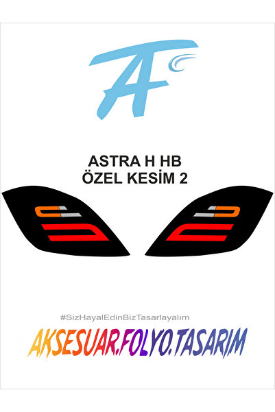 aksesuar folyo tasarım Opel Astra H Hb Stop Folyo