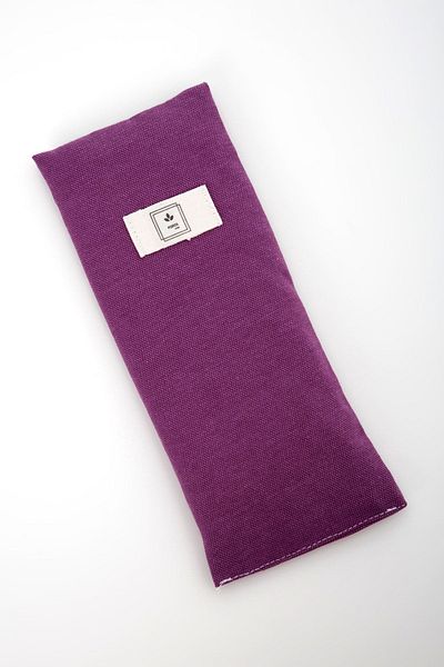Poros Store Eye Pillow Lavender Eye Patch με σιτάρι και κέλυφος σιταριού, πιστοποιημένο ύφασμα Oeko-tex μωβ