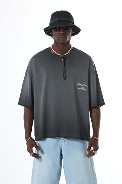 VAMOSCLO YIKAMALI CROP T-SHIRT SİYAH