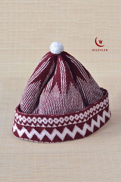 Bilenler Wrinkled Knitwear Knitted Pilgrim Skullcap Standard Size