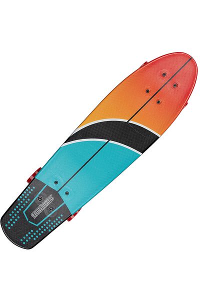 ACTION ONE Penny Board Hawaii Sunset, 26", double print, 26", aluminum frame, 100kg, red wheels