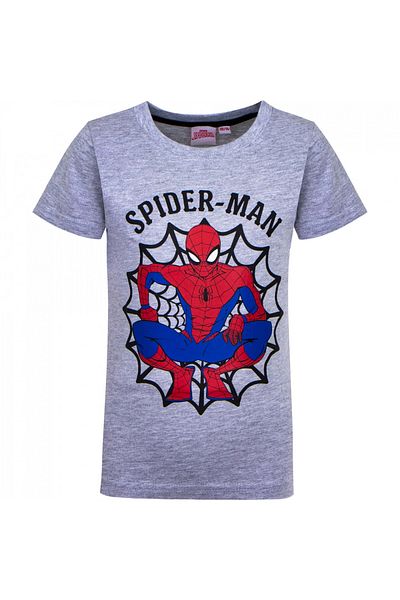 SPIDERMAN Short sleeve T-shirt, Spiderman, Grey, 8 years