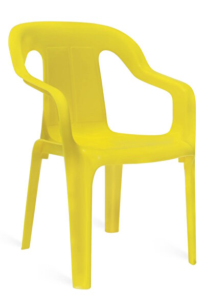 Papatya Mini Plastik Koltuk Çocuk Koltuğu Sarı - Kreş Sandalye