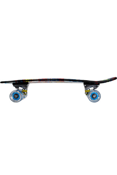 ACTION ONE Penny Board Wolf double print, 56x15 cm, PU wheels, ABEC-7, aluminum frame